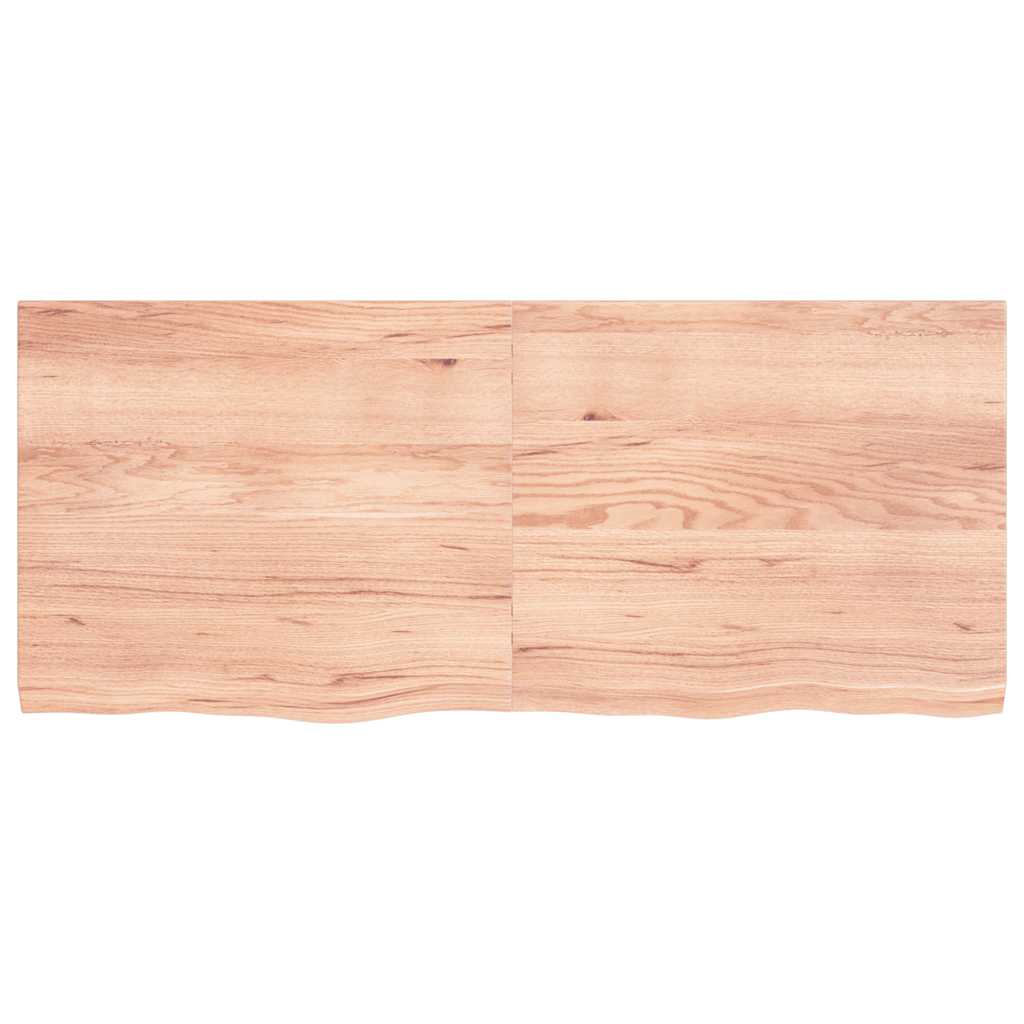 Stolna ploča svjetlosmeđa 140x60x(2-4) cm tretirana hrastovina