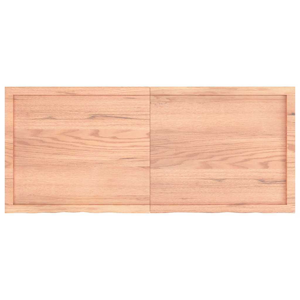 Stolna ploča svjetlosmeđa 140x60x(2-4) cm tretirana hrastovina