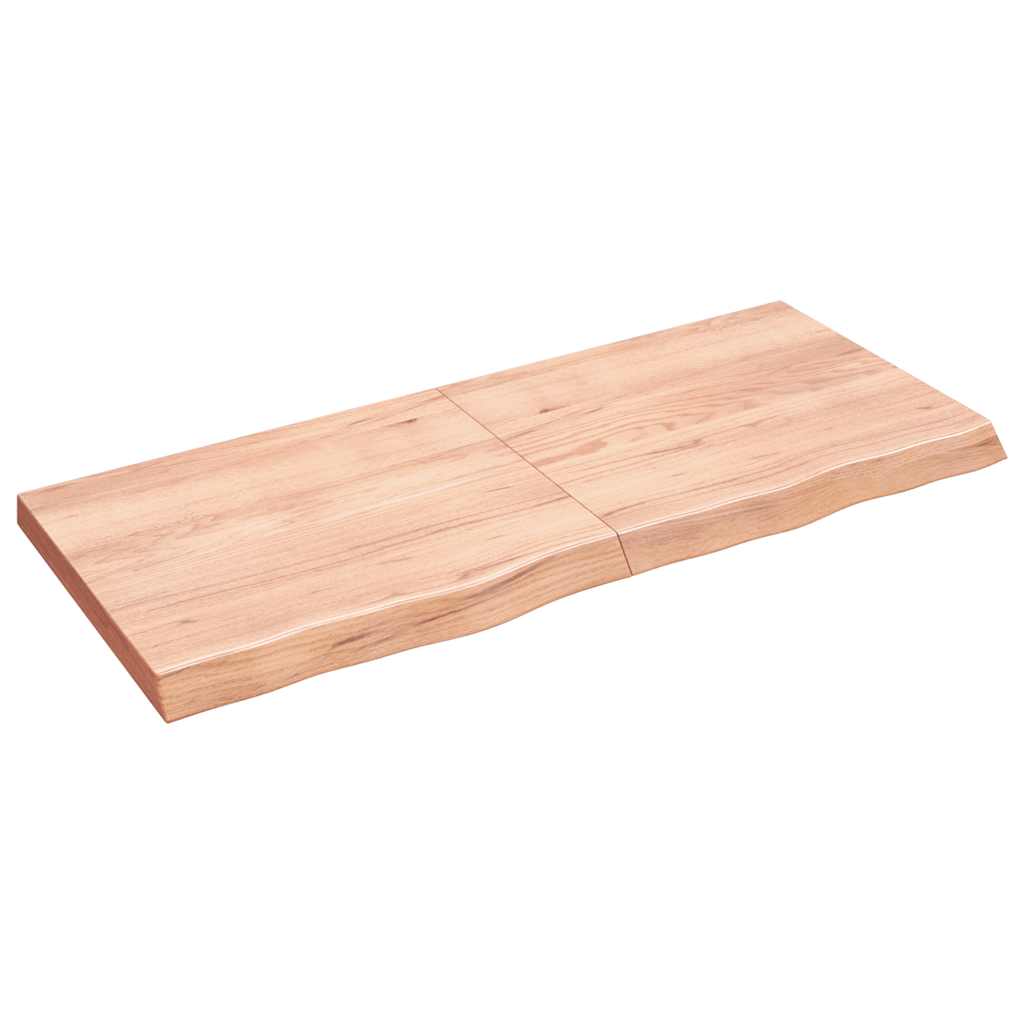 Stolna ploča svjetlosmeđa 140x60x(2-6) cm tretirana hrastovina