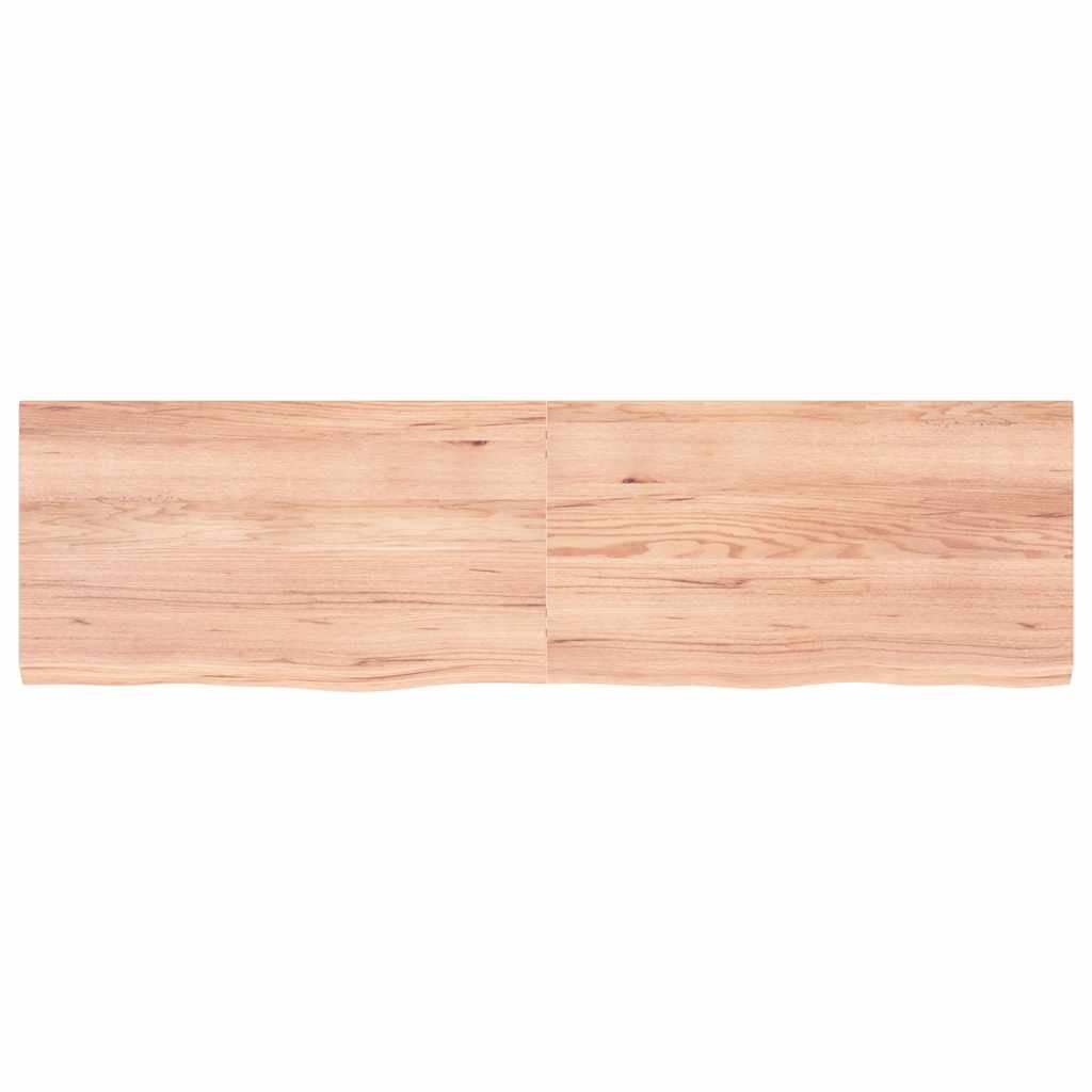 Stolna ploča svjetlosmeđa 180x50x(2-4) cm tretirana hrastovina