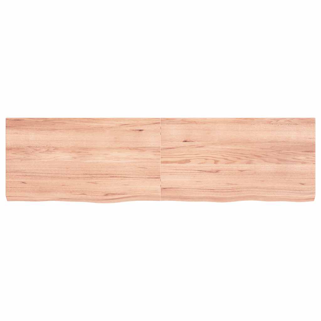 Stolna ploča svjetlosmeđa 180x50x(2-6) cm tretirana hrastovina