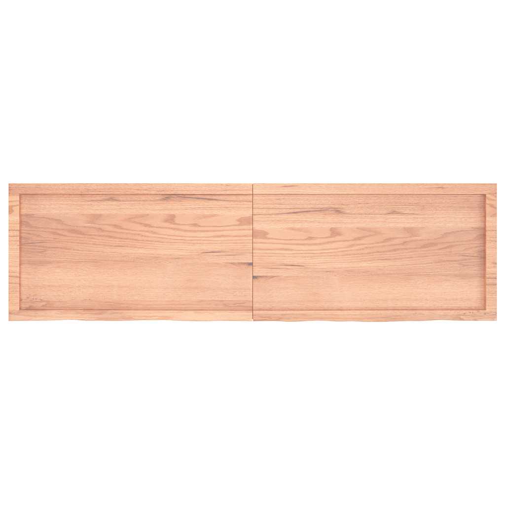 Stolna ploča svjetlosmeđa 180x50x(2-6) cm tretirana hrastovina
