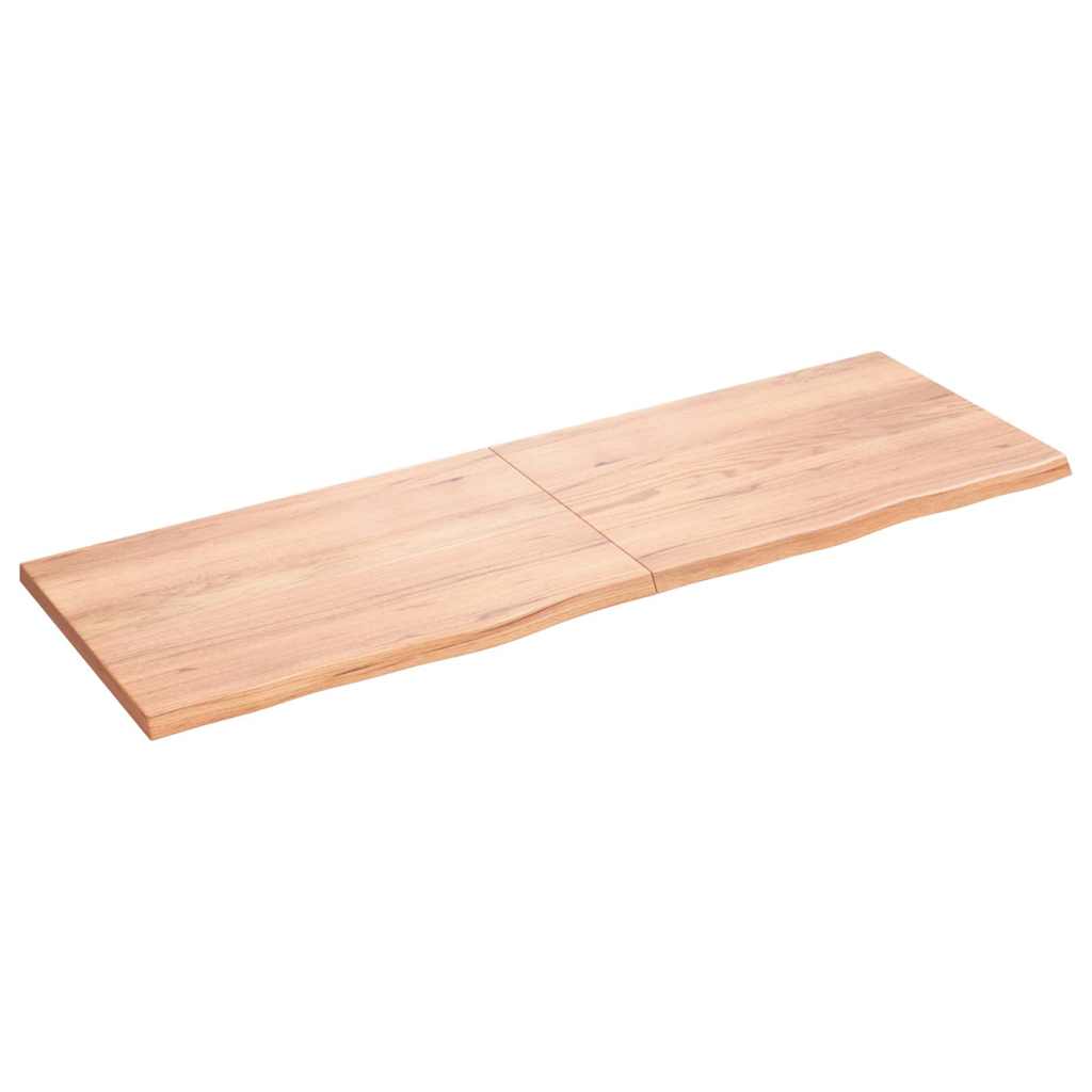 Stolna ploča svjetlosmeđa 180x60x(2-4) cm tretirana hrastovina