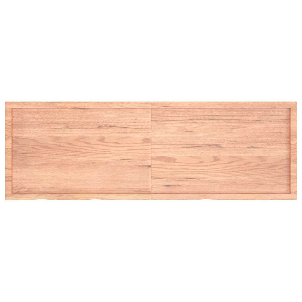 Stolna ploča svjetlosmeđa 180x60x(2-4) cm tretirana hrastovina