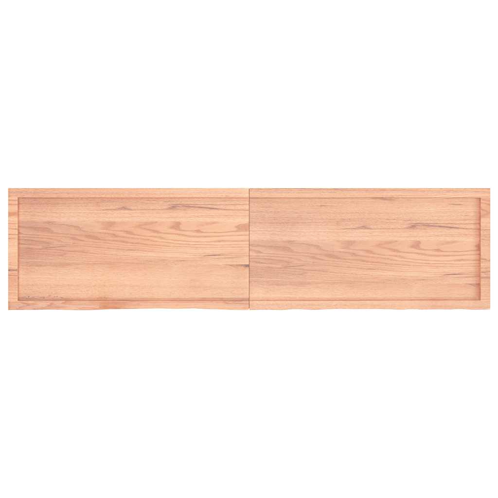 Stolna ploča svjetlosmeđa 200x50x(2-4) cm tretirana hrastovina