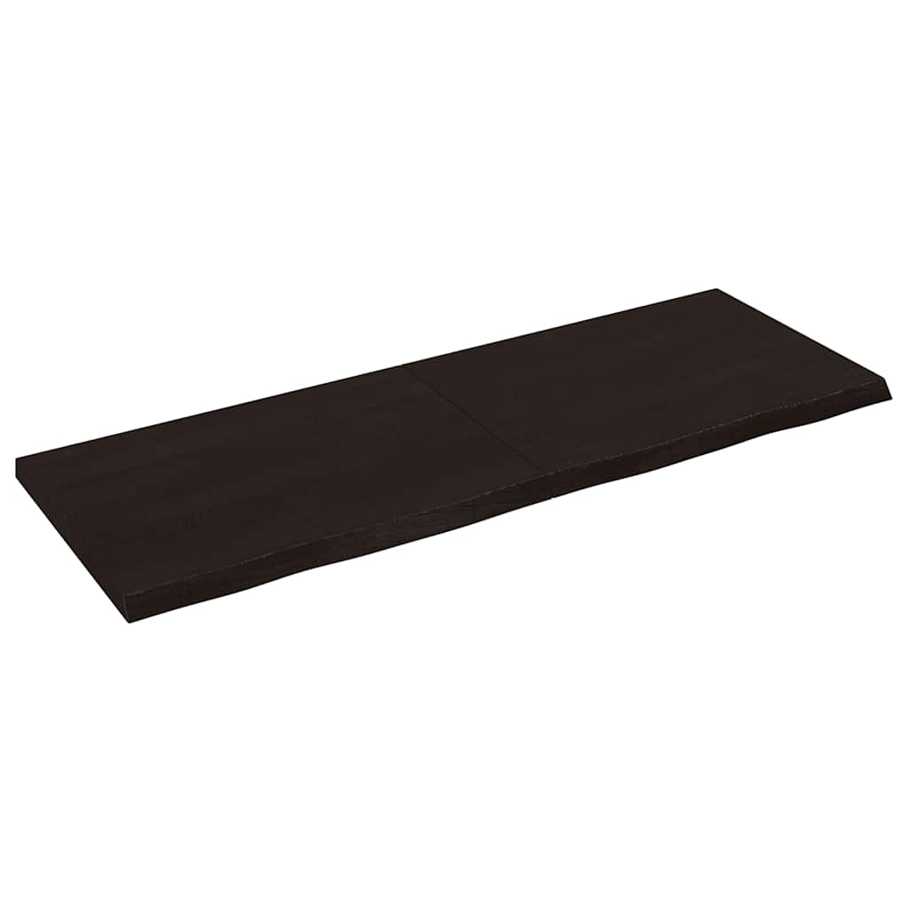 Stolna ploča tamnosmeđa 140x50x(2-4) cm obrađena masivna hrast