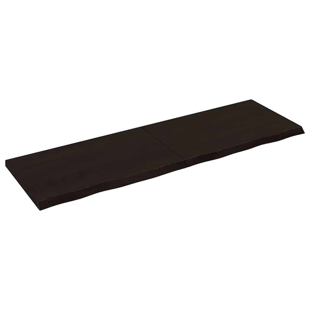 Stolna ploča tamnosmeđa 160x50x(2-4) cm obrađena masivna hrast