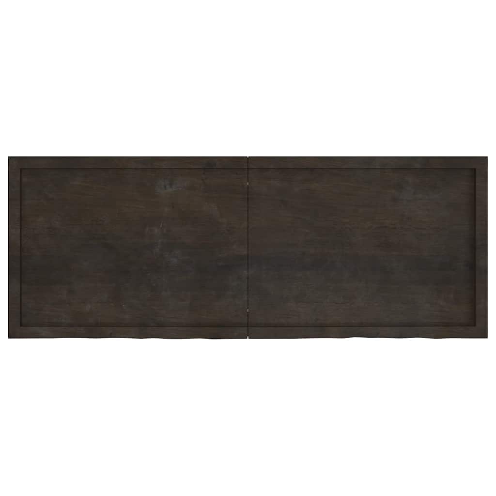 Stolna ploča tamnosmeđa 160x60x(2-6) cm obrađena masivna hrast