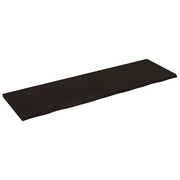 Stolna ploča tamnosmeđa 200x60x(2-4) cm obrađena masivna hrast