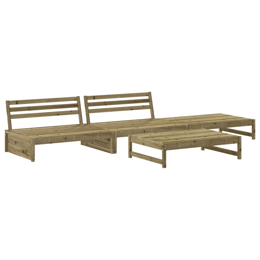 4-dijelna vrtna garnitura od impregnirane borovine