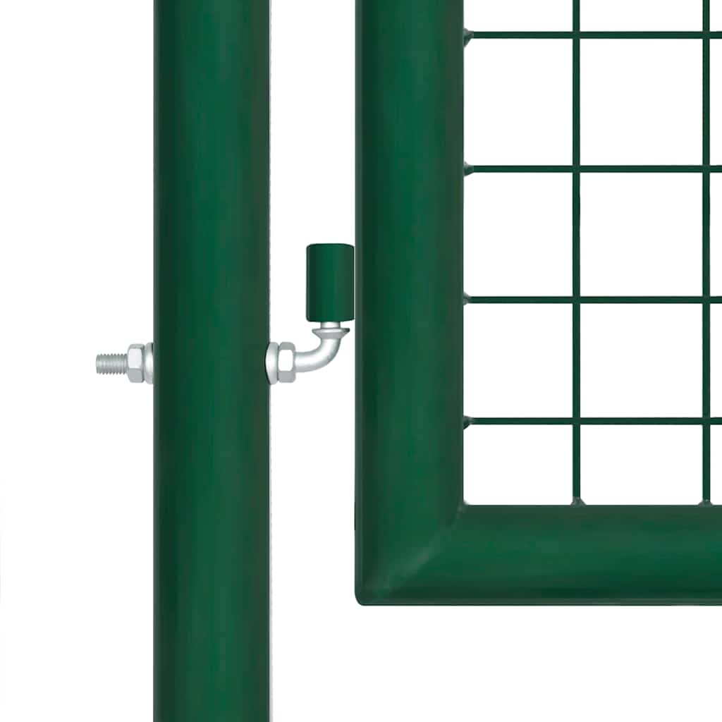 Mrežasta vrtna vrata zelena 350x125 cm pocinčani čelik