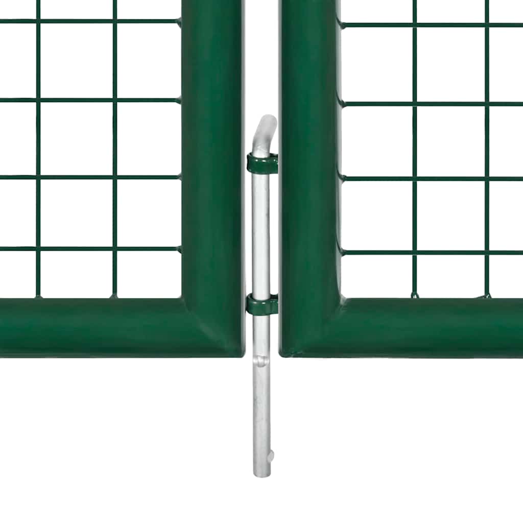 Mrežasta vrtna vrata zelena 500x125 cm pocinčani čelik
