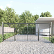 Mrežasta vrtna vrata antracit 350x125 cm pocinčani čelik