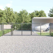 Mrežasta vrtna vrata antracit 500x125 cm pocinčani čelik