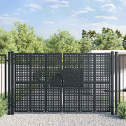 Vrtna vrata antracit boje 300x175 cm čelik