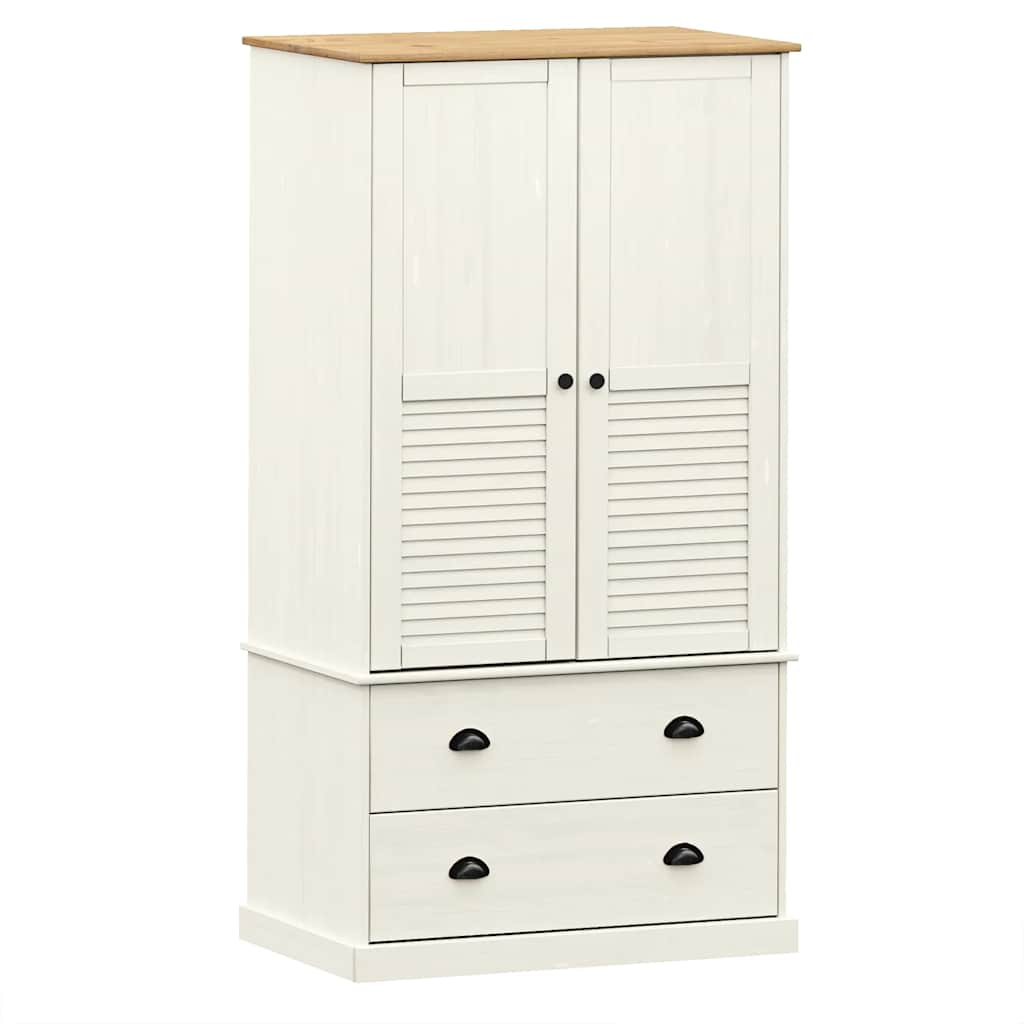 Ormar VIGO bijeli 90 x 55 x 170 cm od masivne borovine