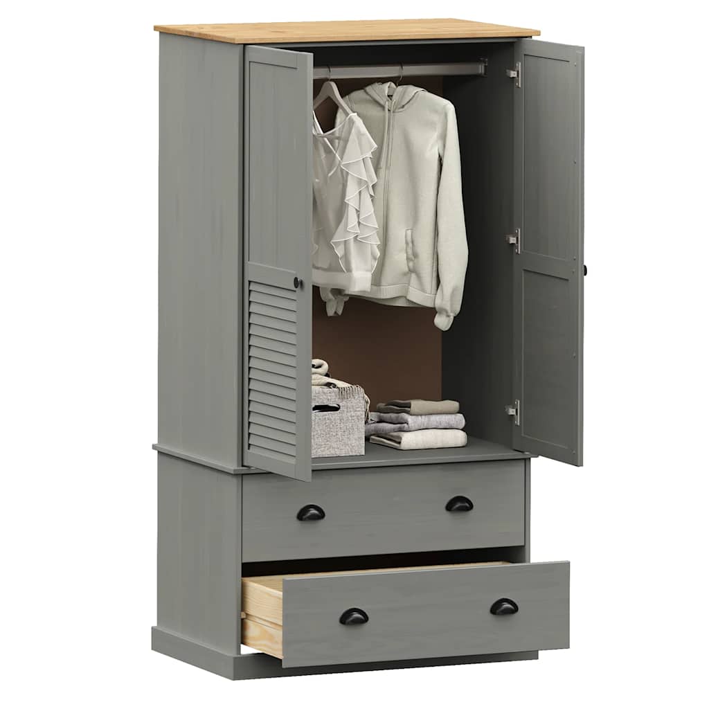 Ormar VIGO sivi 90 x 55 x 170 cm od masivne borovine