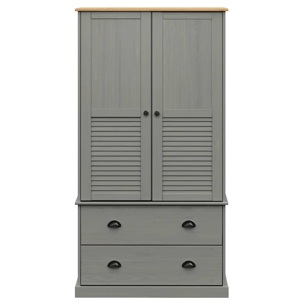 Ormar VIGO sivi 90 x 55 x 170 cm od masivne borovine