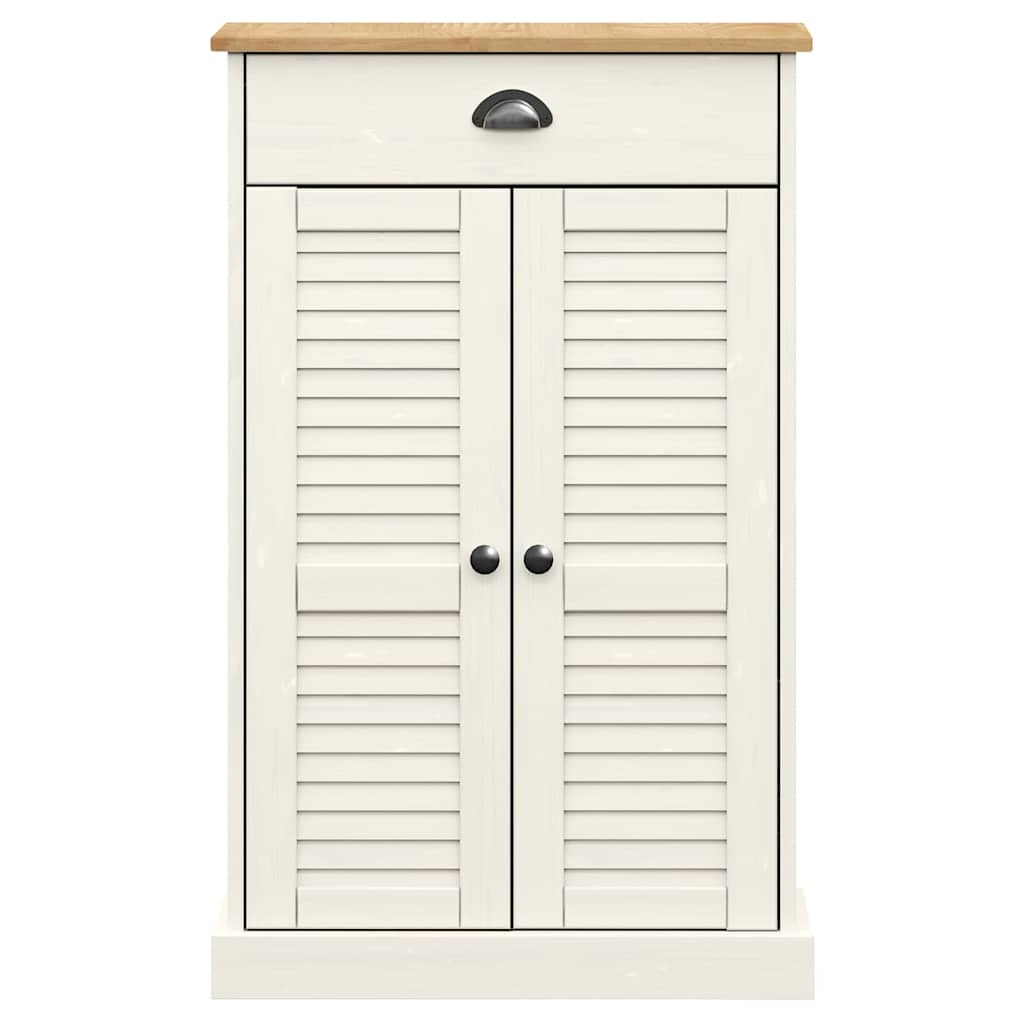 Ormarić za cipele VIGO bijeli 60x35x96 cm od masivne borovine