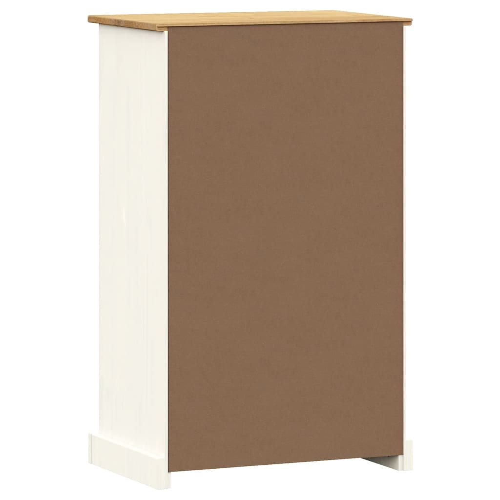 Ormarić za cipele VIGO 60x35x96 cm bijeli od masivne borovine