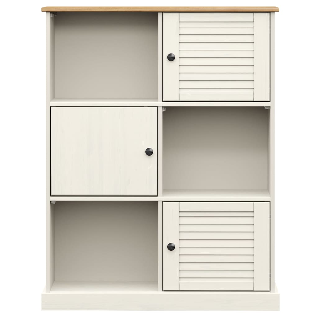 Regal za knjige VIGO bijeli 90x35x114,5 cm od masivne borovine