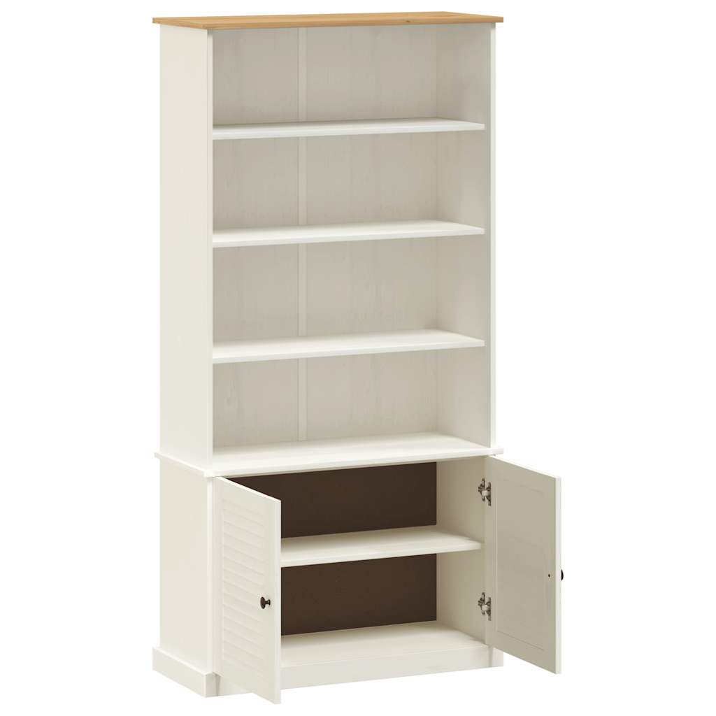Regal za knjige VIGO bijeli 85x35x170 cm od masivne borovine