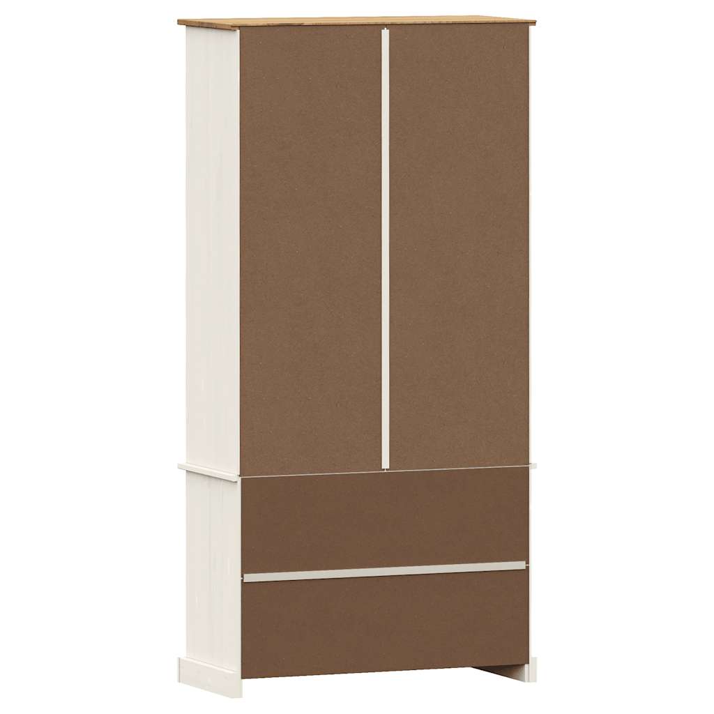 Regal za knjige VIGO bijeli 85x35x170 cm od masivne borovine