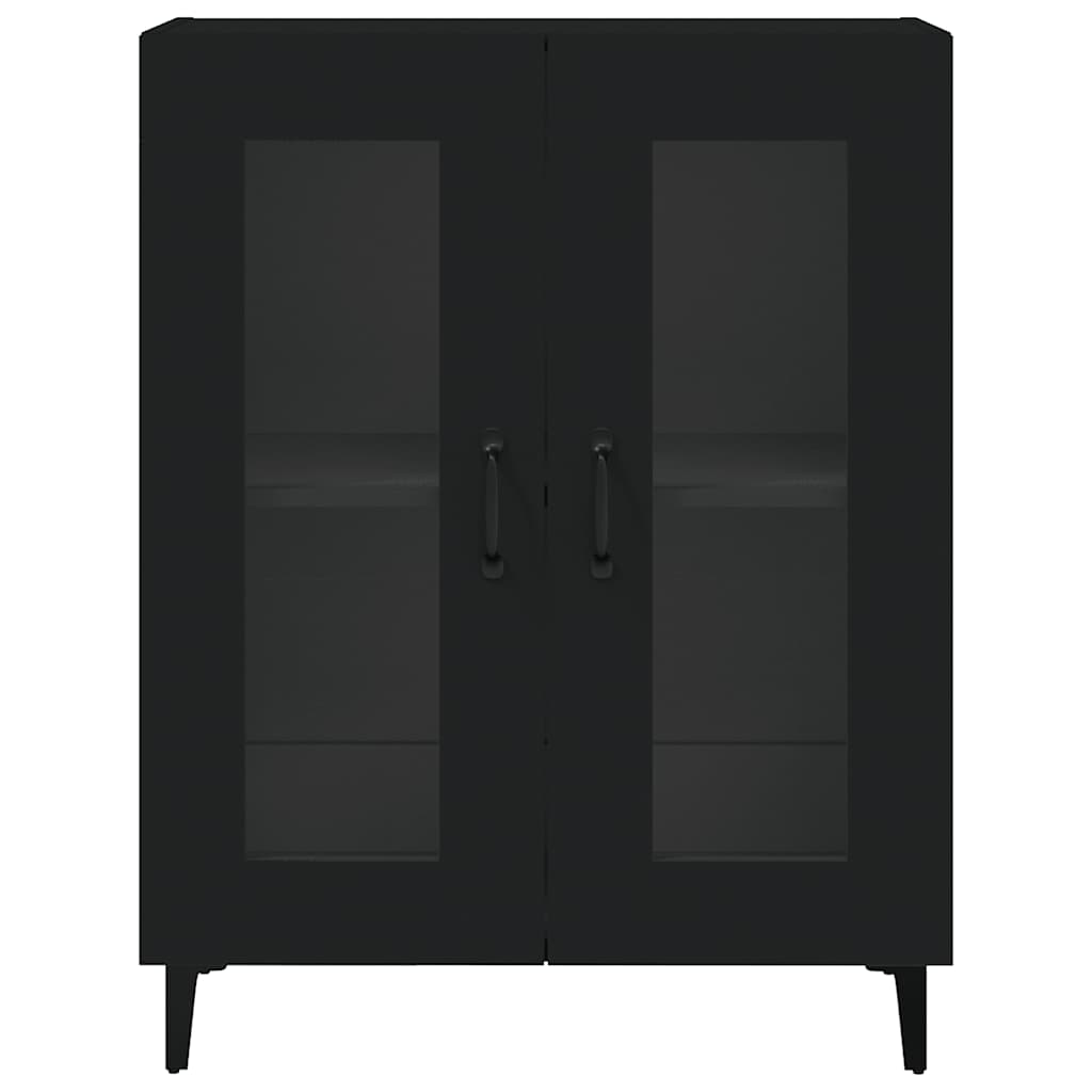 Komoda crna 69,5 x 34 x 90 cm od konstruiranog drva