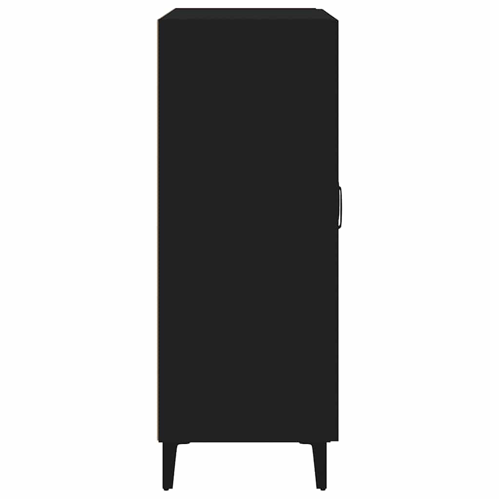 Komoda crna 69,5 x 34 x 90 cm od konstruiranog drva