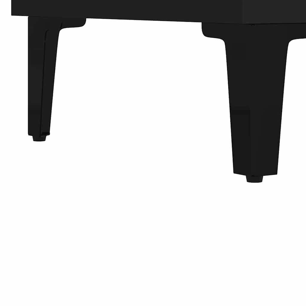 Komoda crna 69,5 x 34 x 90 cm od konstruiranog drva