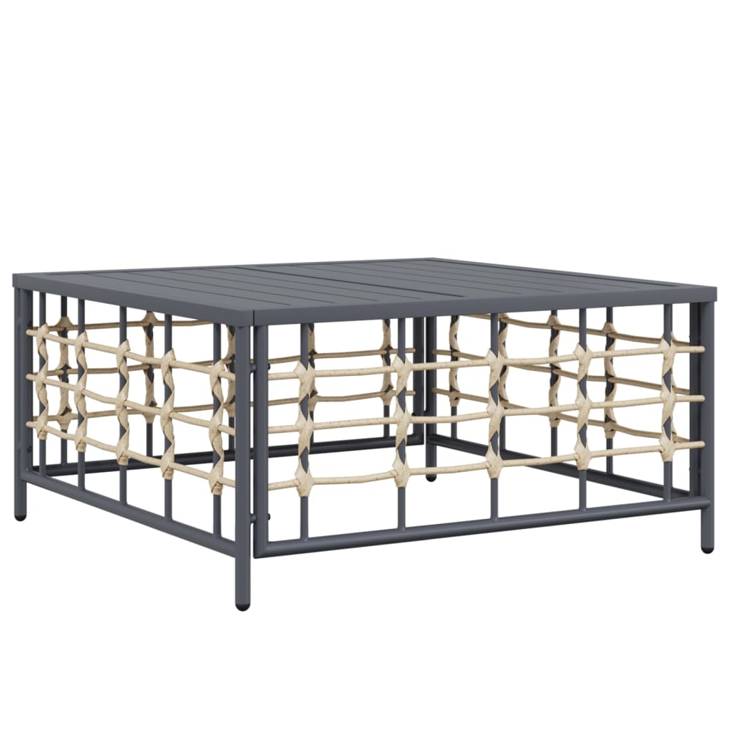 5-dijelna vrtna garnitura od poliratana s jastucima antracit