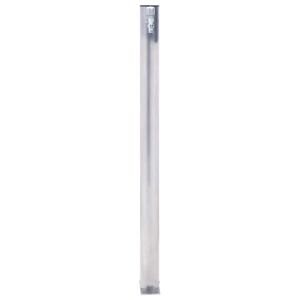 Vrtni stup za vodu 80 cm od nehrđajućeg čelika okrugli