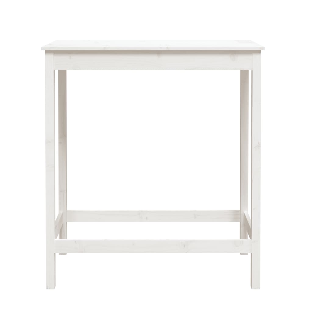 Barski stol bijeli 100 x 50 x 110 cm od masivne borovine
