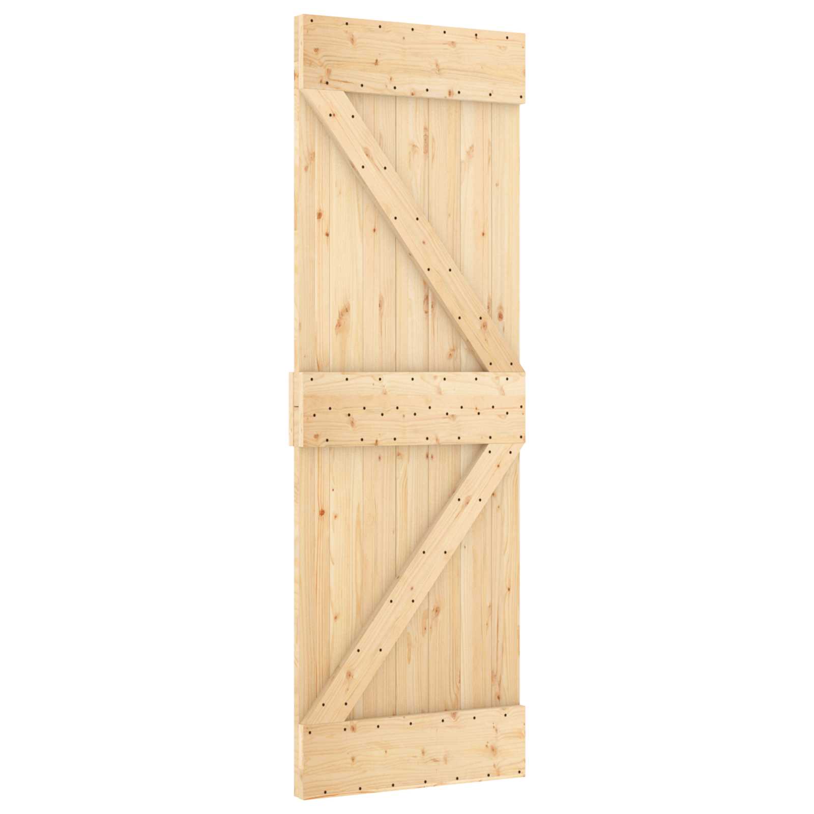 Vrata NARVIK Prirodna 70 x 210 cm Čvrsta borovina