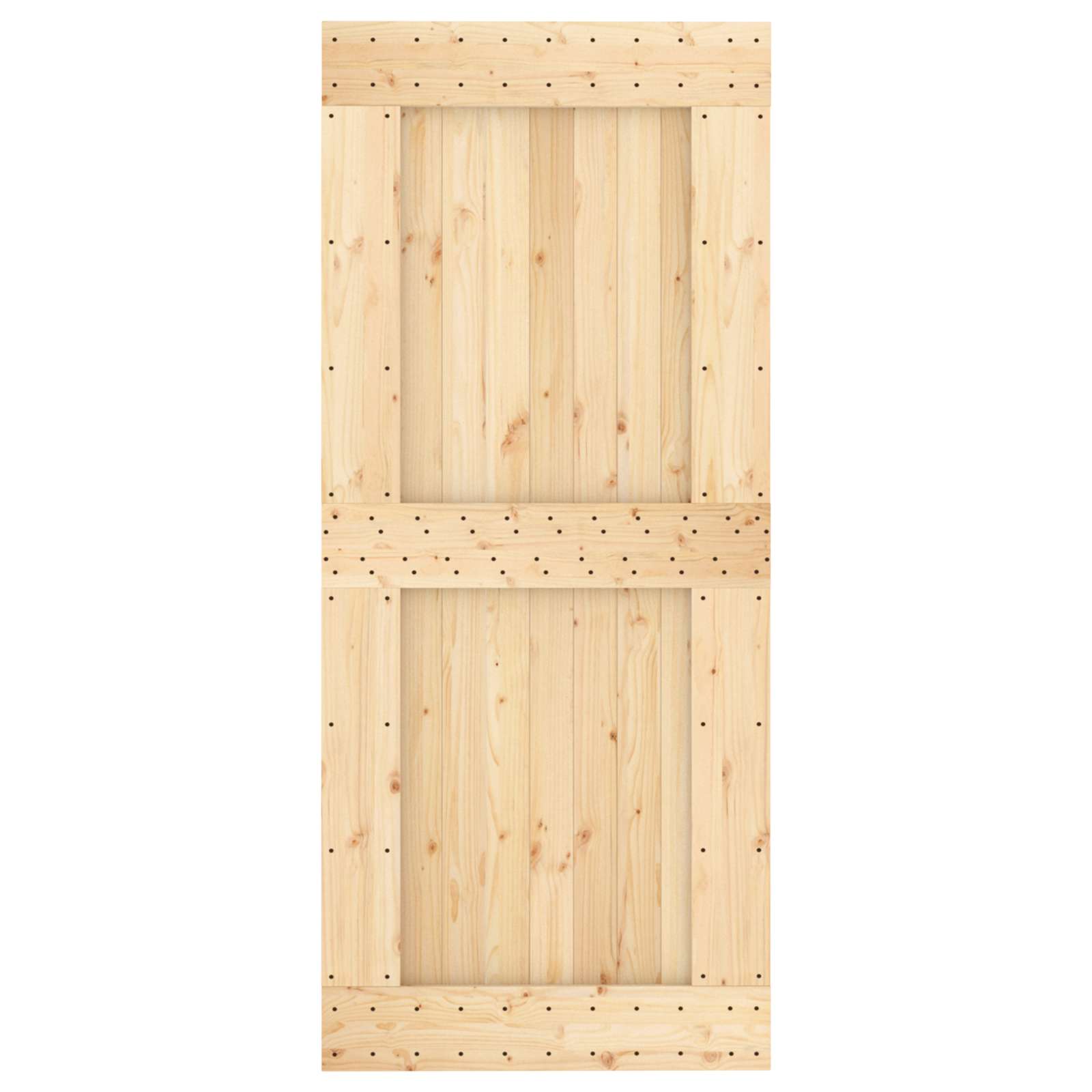 Vrata NARVIK Prirodna 90 x 210 cm Čvrsta borovina