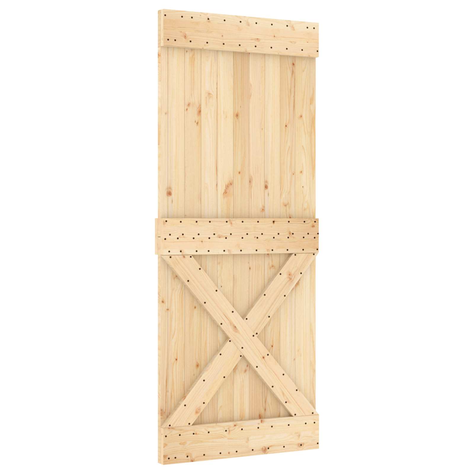 Vrata NARVIK Prirodna 85 x 210 cm Čvrsta borovina