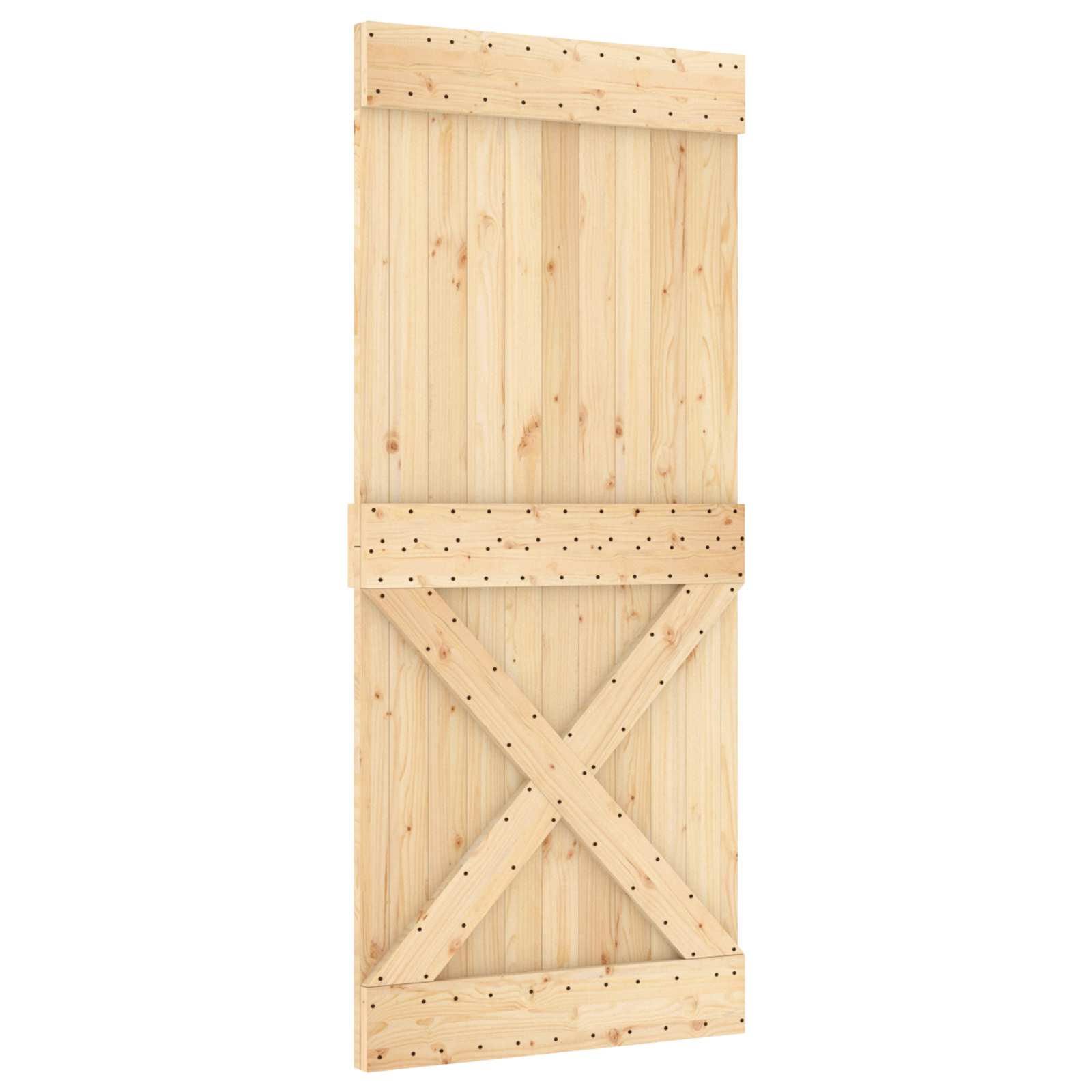 Vrata NARVIK Prirodna 90 x 210 cm Čvrsta borovina