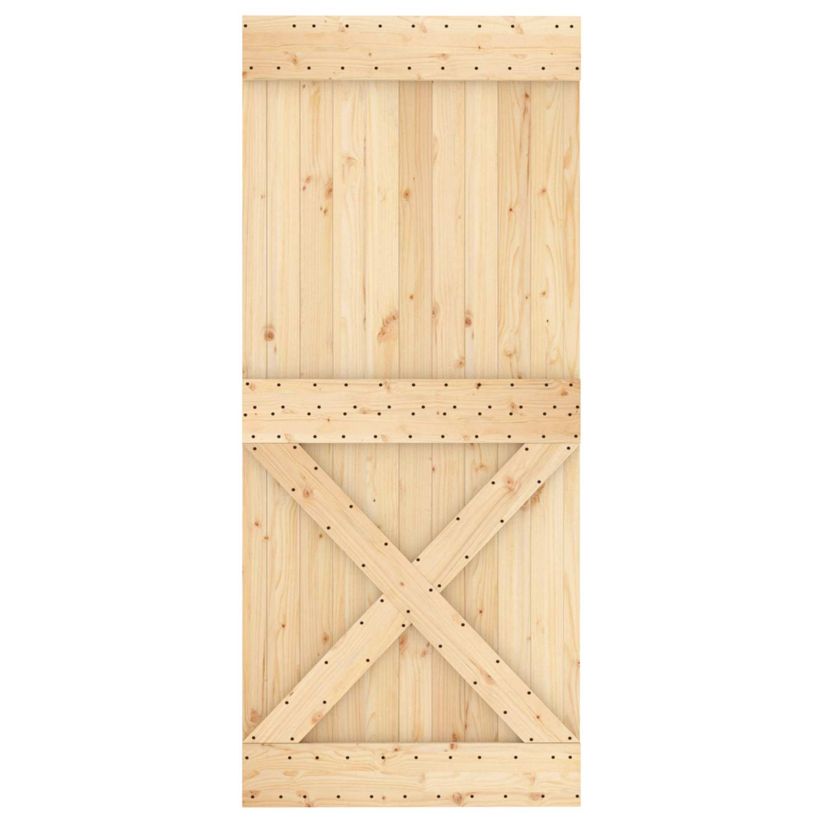 Vrata NARVIK Prirodna 90 x 210 cm Čvrsta borovina