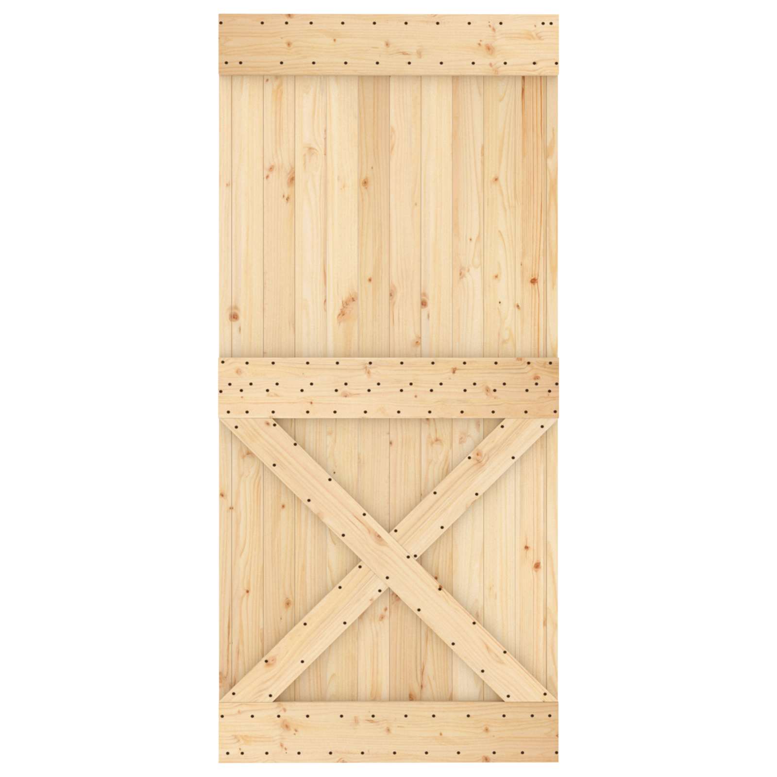 Vrata NARVIK Prirodna 95 x 210 cm Čvrsta borovina