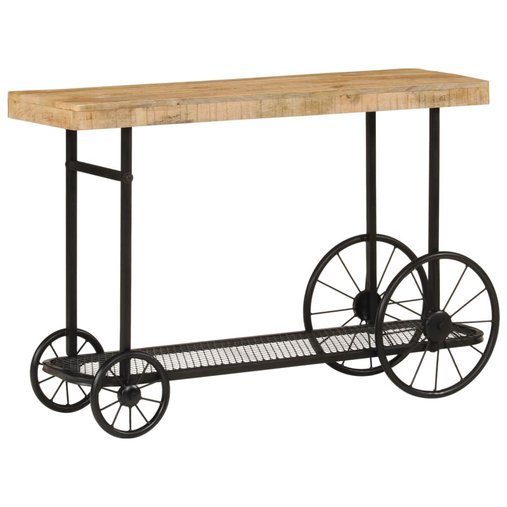 Konzolni stol 112x36x76 cm Puno drvo Mango i željezo