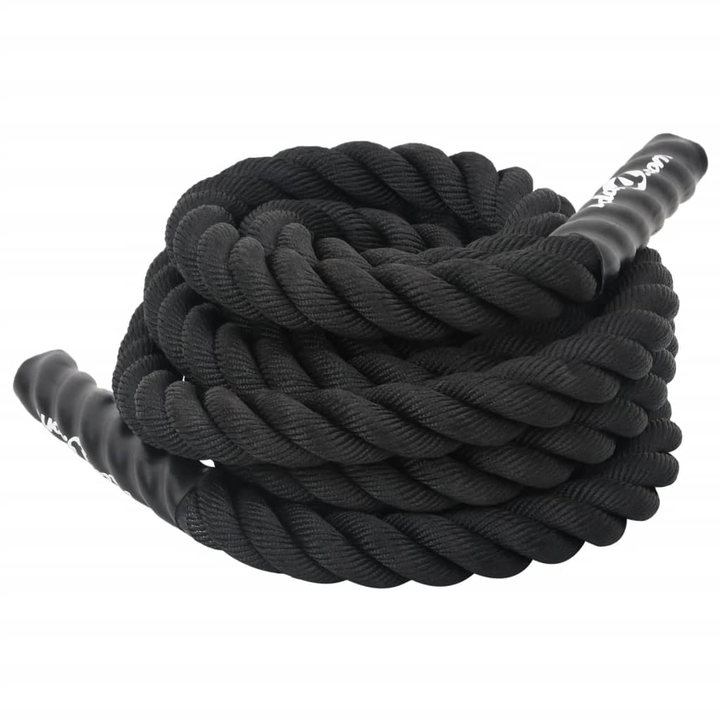 Borbeno uže crno 6 m 4,5 kg poliester