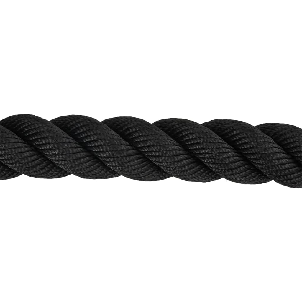 Borbeno uže crno 6 m 4,5 kg poliester