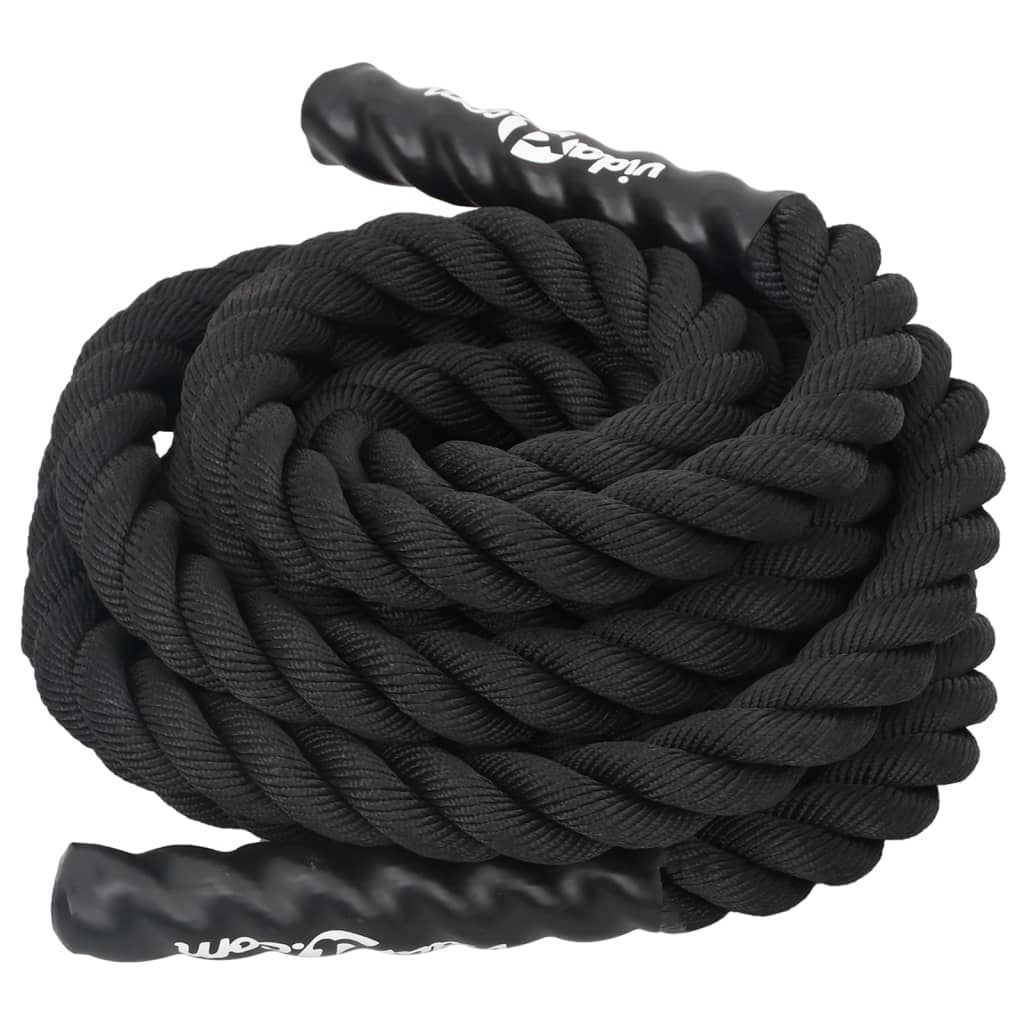 Borbeno uže crno 9 m 6,8 kg poliester