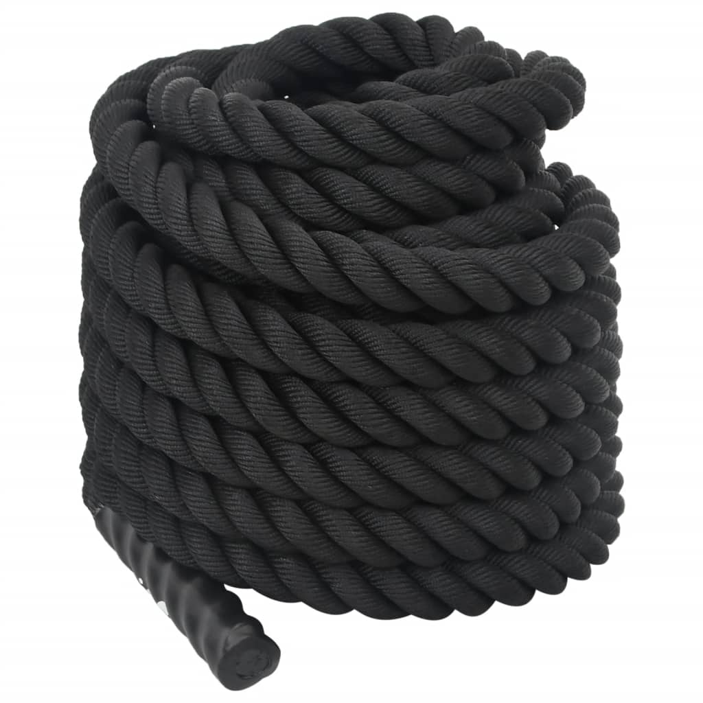 Borbeno uže crno 12 m 9 kg poliester