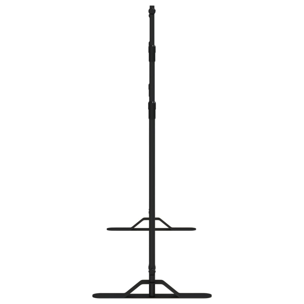Stalci za pozadinu 2 kom crni 305 x 243 cm čelični