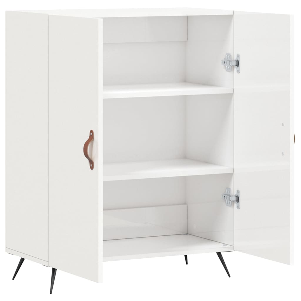 Komoda sjajna bijela 69,5x34x90 cm od konstruiranog drva