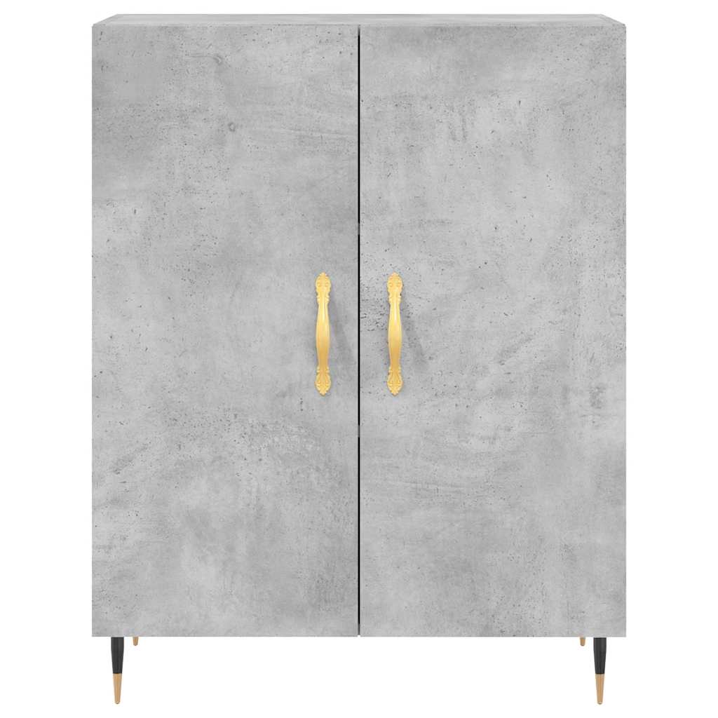 Komoda siva boja betona 69,5x34x90 cm od konstruiranog drva