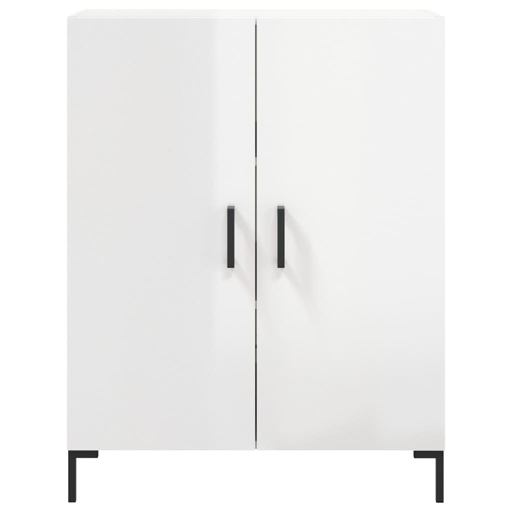 Komoda sjajna bijela 69,5x34x90 cm od konstruiranog drva