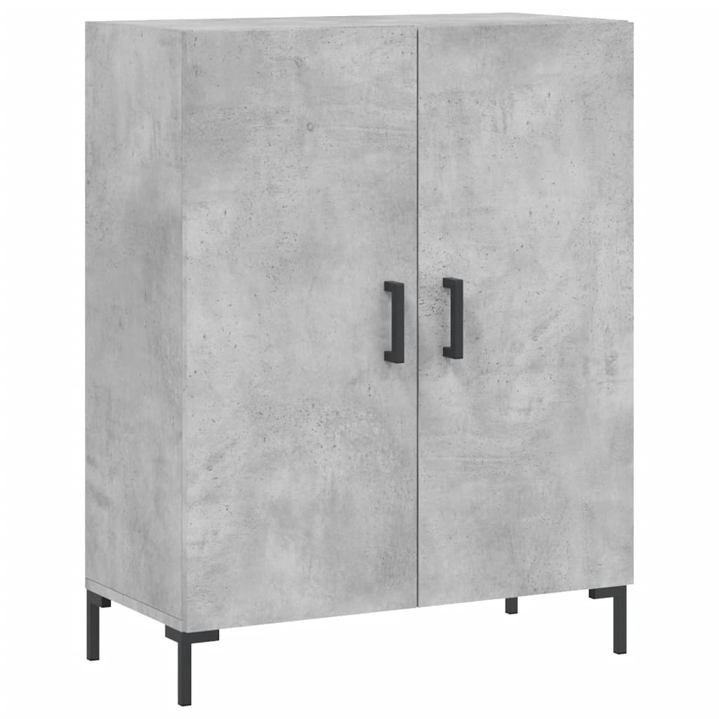 Komoda siva boja betona 69,5x34x90 cm od konstruiranog drva
