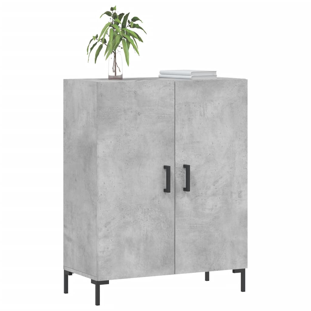 Komoda siva boja betona 69,5x34x90 cm od konstruiranog drva